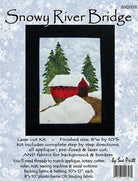 Red Barn Road, White Church Lane, Harvest Moon Farm and Snowy River Bridge Mini-Quilt Kit: Laser Cut Applique (8x10)