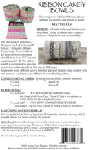 Ribbon Candy Bowls Pattern - QuiltingJoyPDX