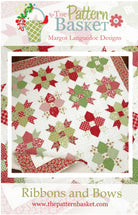 Ribbons and Bows Quilt Pattern by Margot Languedoc from Pattern Basket - 57.75" square - QuiltingJoyPDX