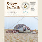 Savvy Sea Turtle Plushie Sewing Pattern & Tutorial – 24" Stuffed Animal - QuiltingJoyPDX