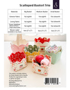 Scalloped Basket Trio Pattern - QuiltingJoyPDX