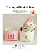 Scalloped Basket Trio Pattern - QuiltingJoyPDX