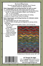 Scintillation Quilt Pattern: Precut Friendly Flannel Design (64" x 80") - QuiltingJoyPDX