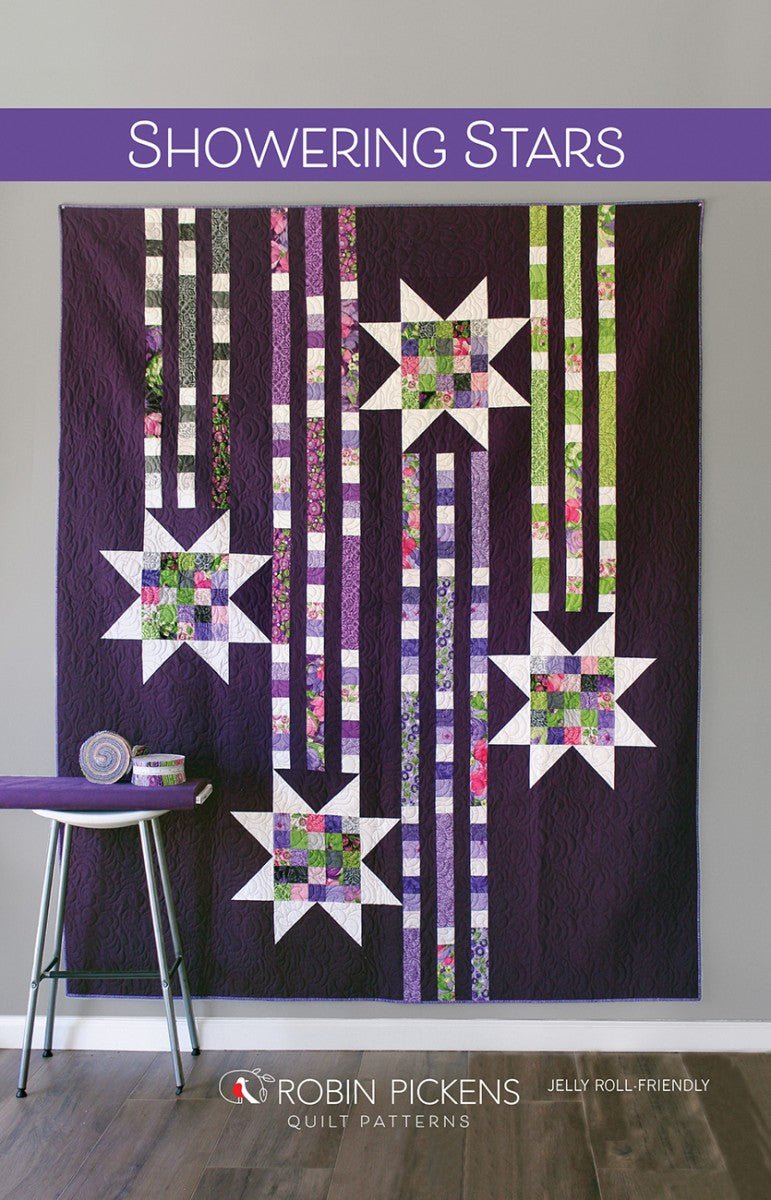 Showering Stars Quilt Pattern - QuiltingJoyPDX