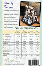 Simply Serene Quilt Pattern for 4 sizes, by Designer Diana Beaubien for Pleasant Valley Creations - QuiltingJoyPDX