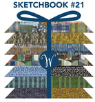 Sketchbook 21 Fat Quarters - 26 piece bundle by Marcia Derse - QuiltingJoyPDX