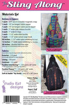Sling Along Pattern by Studio Kat Designs - 12 x 8 x 5 - QuiltingJoyPDX