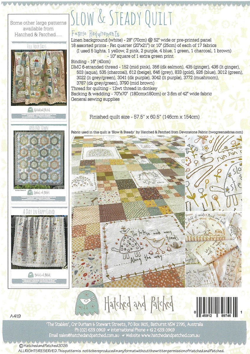 Slow and Steady Quilt Pattern – Hatched & Patched - QuiltingJoyPDX