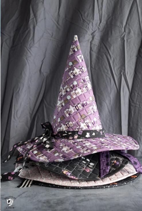 Spellbound Quilted Witch Hat Pattern - QuiltingJoyPDX
