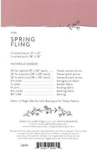 Spring Fling Quilt Pattern by Lella Boutique - approx 78" x 78" finished size - QuiltingJoyPDX