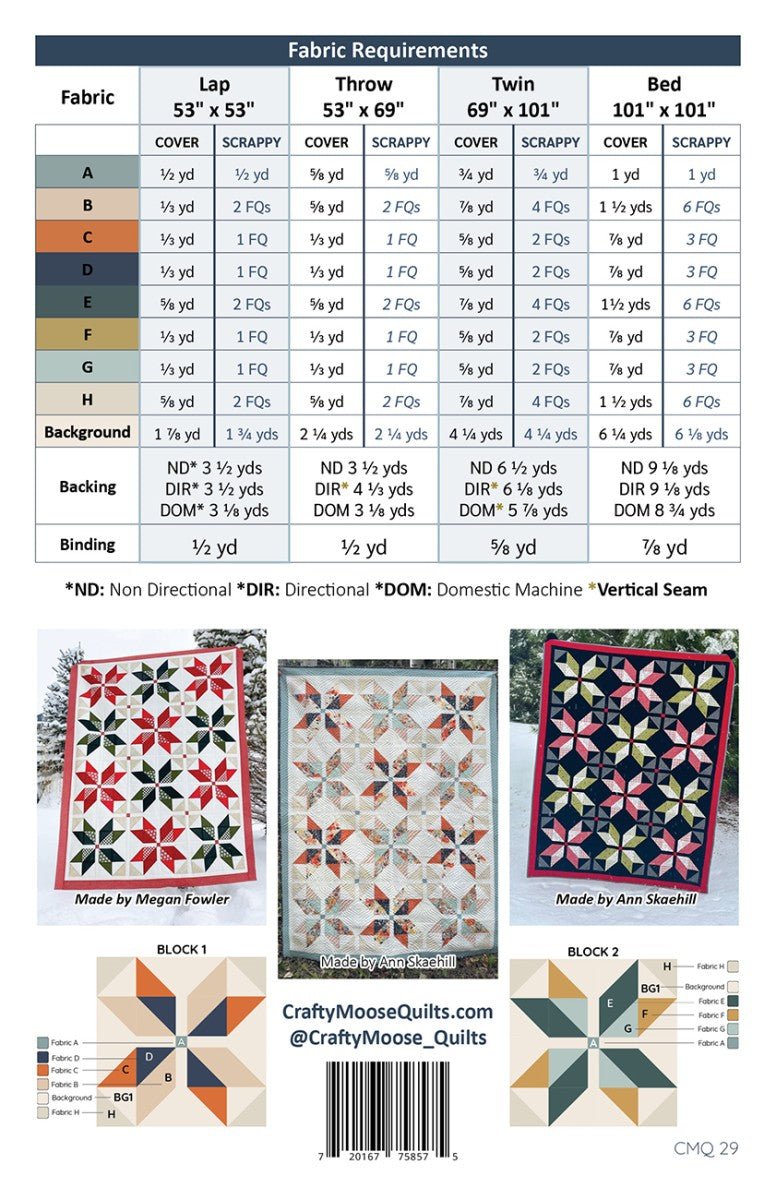 Star of Wonder Quilt Pattern (2nd Edition) by Ann Skaehill – 4 Sizes - QuiltingJoyPDX