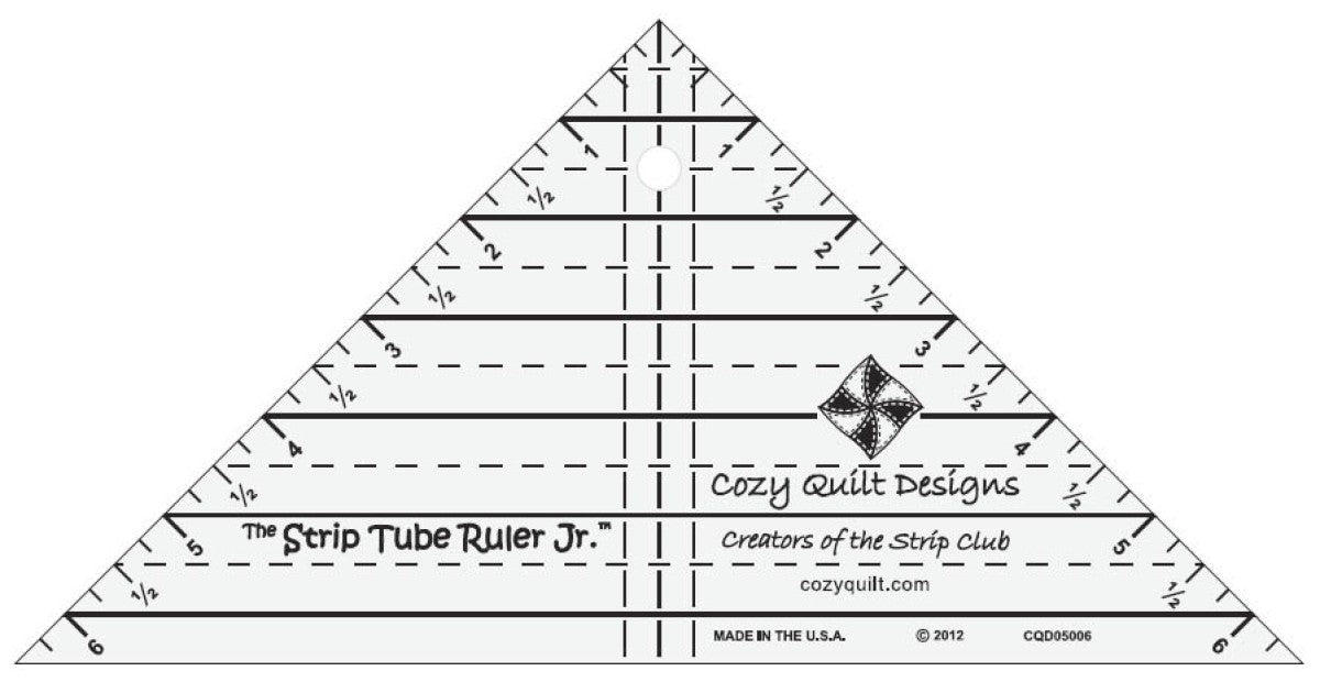 Strip Tube Junior Ruler by Daniela Stout – Cozy Quilt Designs (6½") - QuiltingJoyPDX