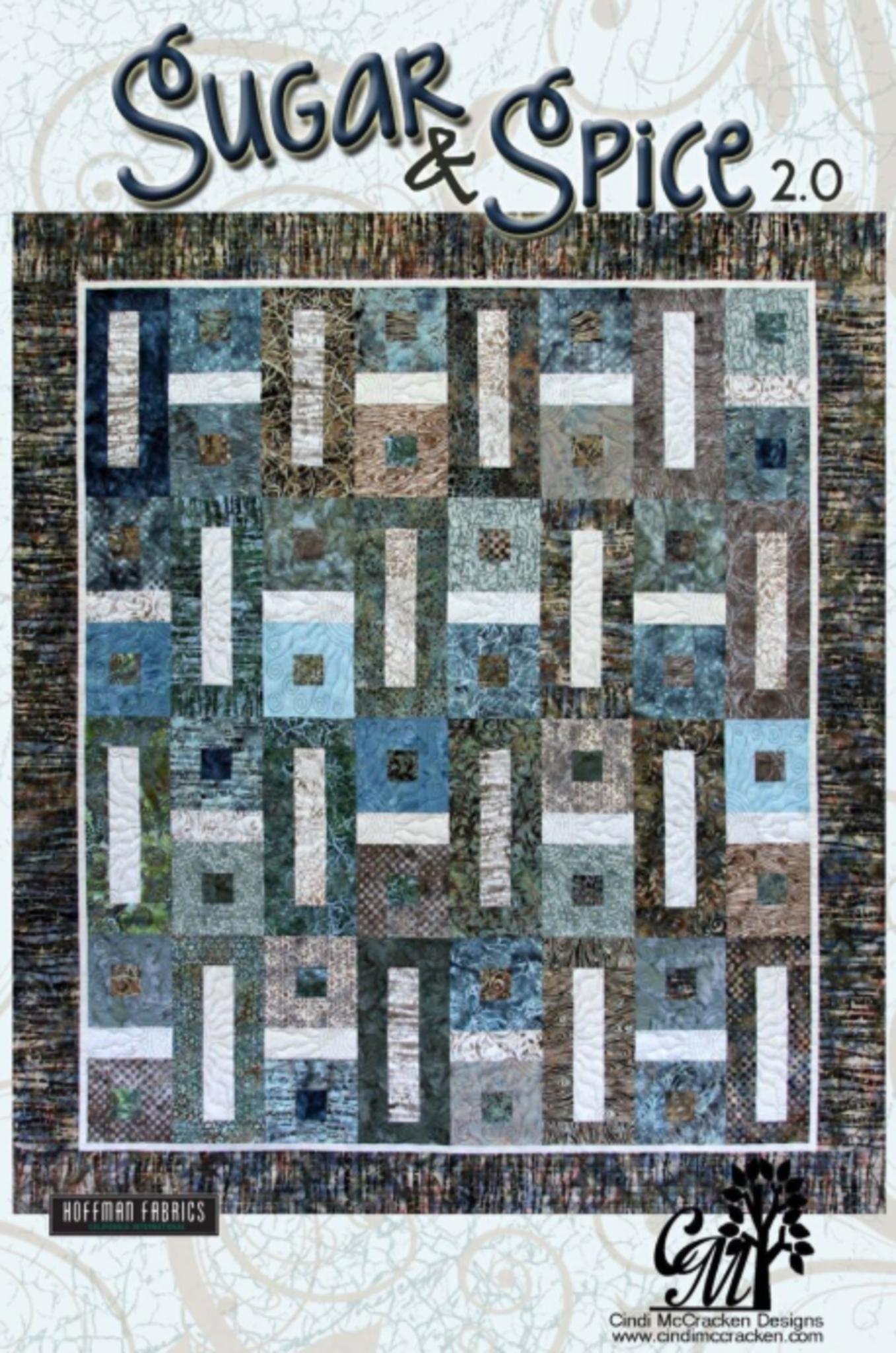 Sugar & Spice 2.0 Quilt Pattern by Cindi McCracken - finished size 61" x 69" - QuiltingJoyPDX