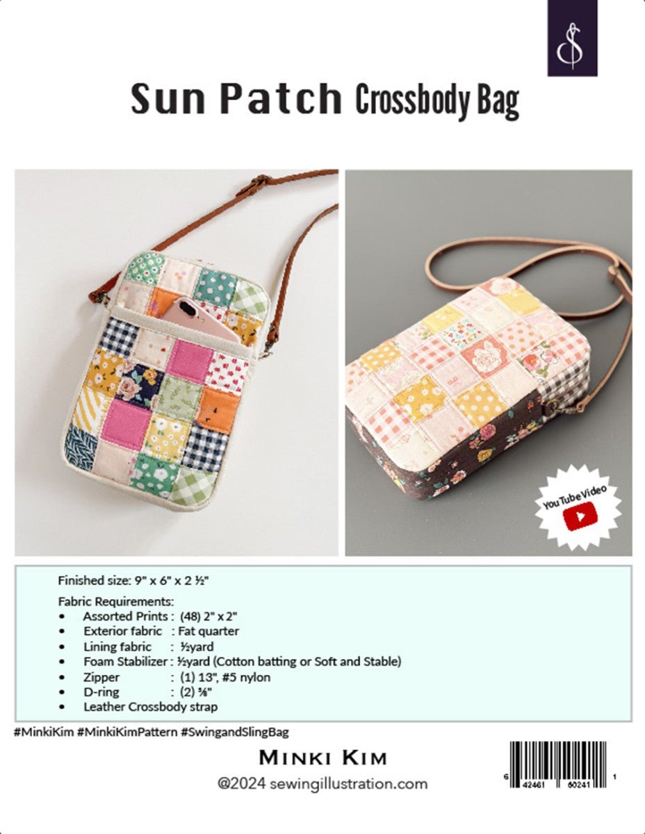 Sun Patch Crossbody Bag Pattern - QuiltingJoyPDX