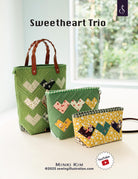 Sweetheart Trio Pouch Pattern by Minki Kim - QuiltingJoyPDX