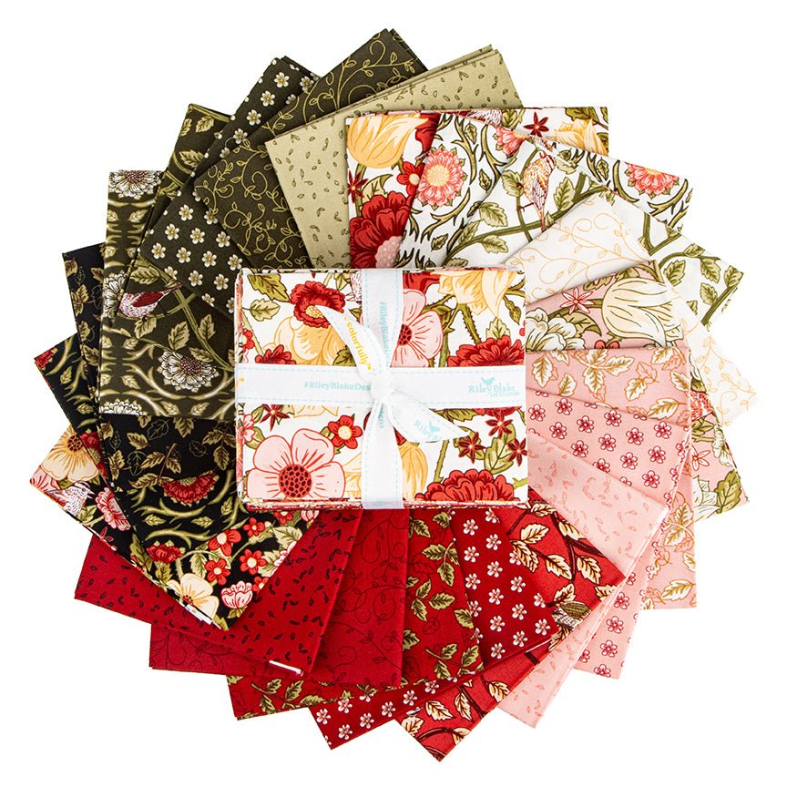 Tangled Garden Fat Quarters designed by Diane Labombarbe - QuiltingJoyPDX