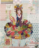 Teeny Tiny Collage Quilt Patterns 1 by Laura Heine - Dress, Fish, Elephant - QuiltingJoyPDX