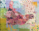 Teeny Tiny Collage Quilt Patterns by Laura Heine - Group 6 Rooster, Hen, and Bee - QuiltingJoyPDX