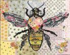 Teeny Tiny Collage Quilt Patterns by Laura Heine - Group 6 Rooster, Hen, and Bee - QuiltingJoyPDX