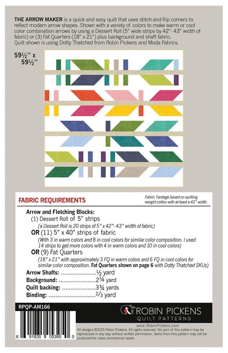 The Arrow Maker Quilt Pattern - QuiltingJoyPDX