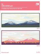 The Elevated Abstractions: The Three Sisters Quilt Pattern - 18" x 48" - Foundation Paper Piecing - QuiltingJoyPDX