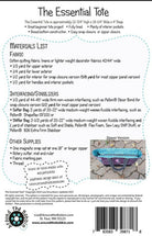 The Essential Tote Pattern by Lisa Amundson: Beginner Sewing Project (12-3/4" x 19-1/4" x 4") - QuiltingJoyPDX