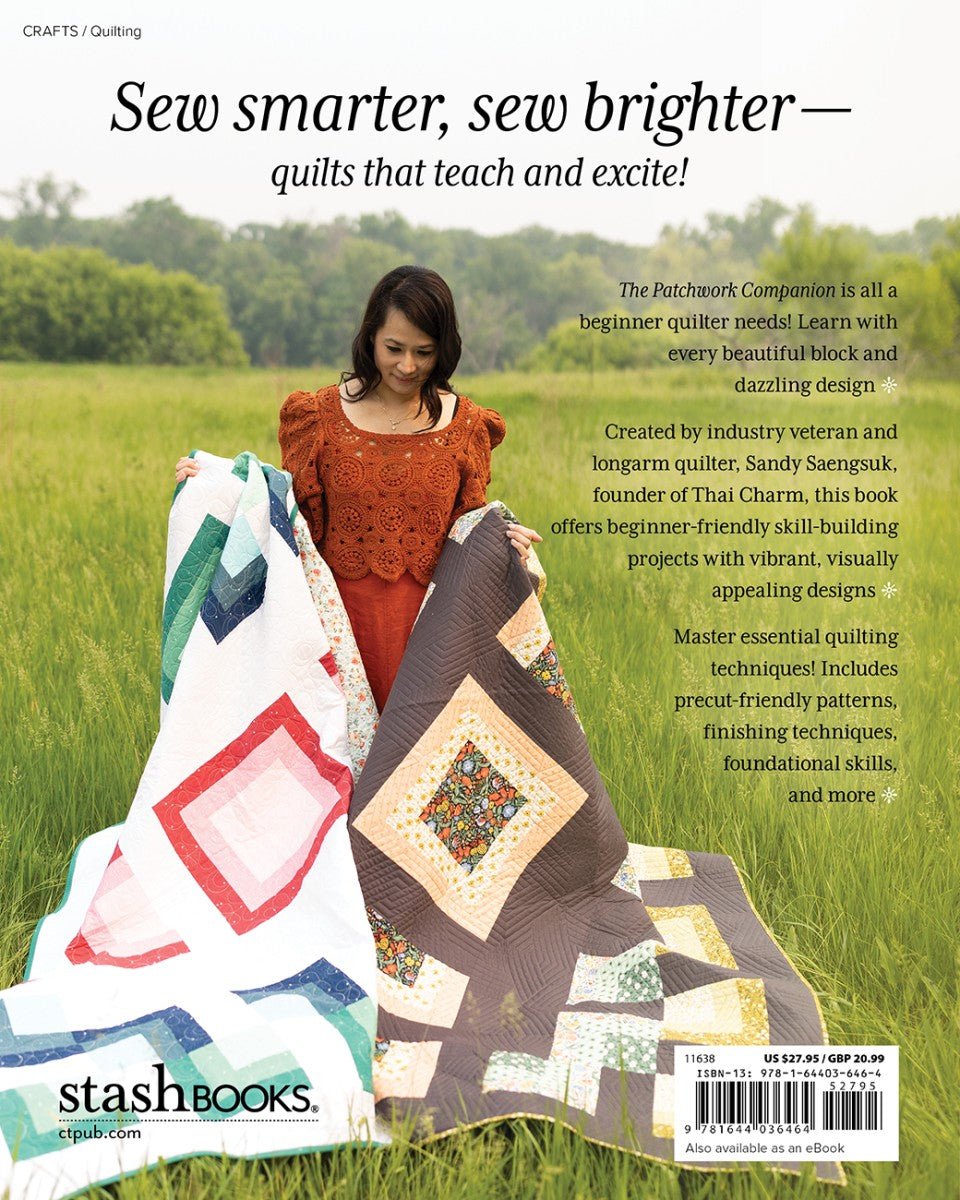 The Patchwork Companion by Sandy Saengsuk — 14 Quilt Projects for Beginners - QuiltingJoyPDX