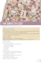 The Simple Life by Anni Downs for Hatched and Patched. Includes Quilt, bag, pencil case and more projects. - QuiltingJoyPDX