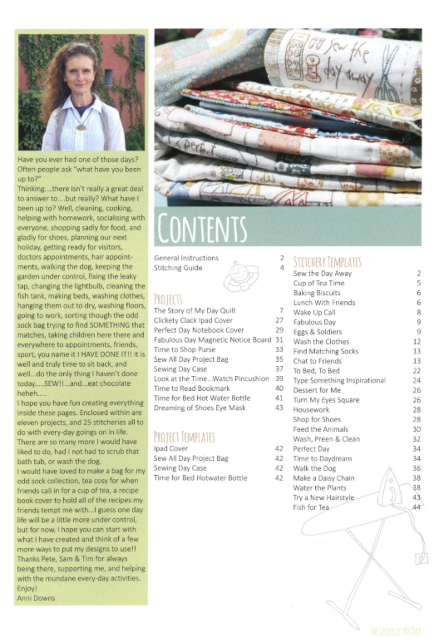 The Story of My Day Quilt Project and More by Anni Downs. for Hatched and Patched. - QuiltingJoyPDX