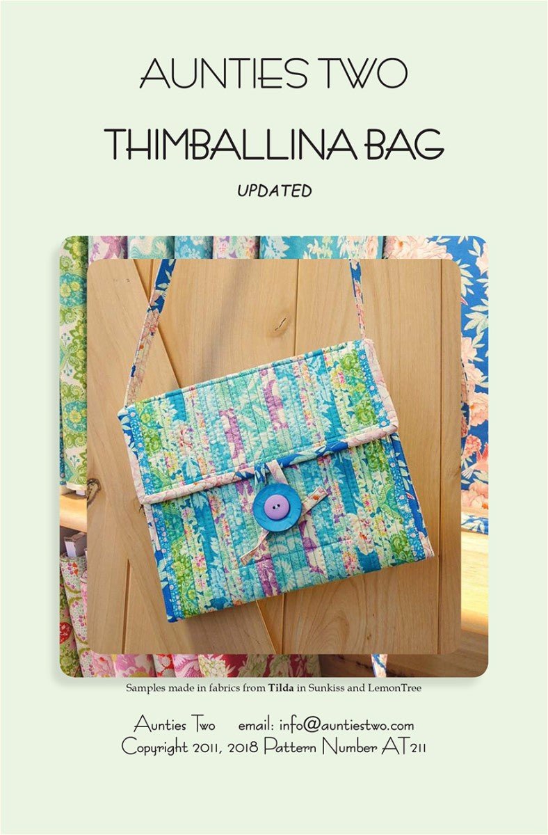 Thimballina Bag Pattern - QuiltingJoyPDX