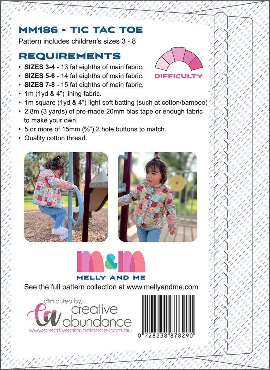 Tic Tac Toe Patchwork Jacket Pattern - QuiltingJoyPDX