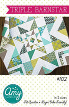 Triple Barnstar Quilt Pattern - QuiltingJoyPDX