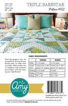 Triple Barnstar Quilt Pattern - QuiltingJoyPDX