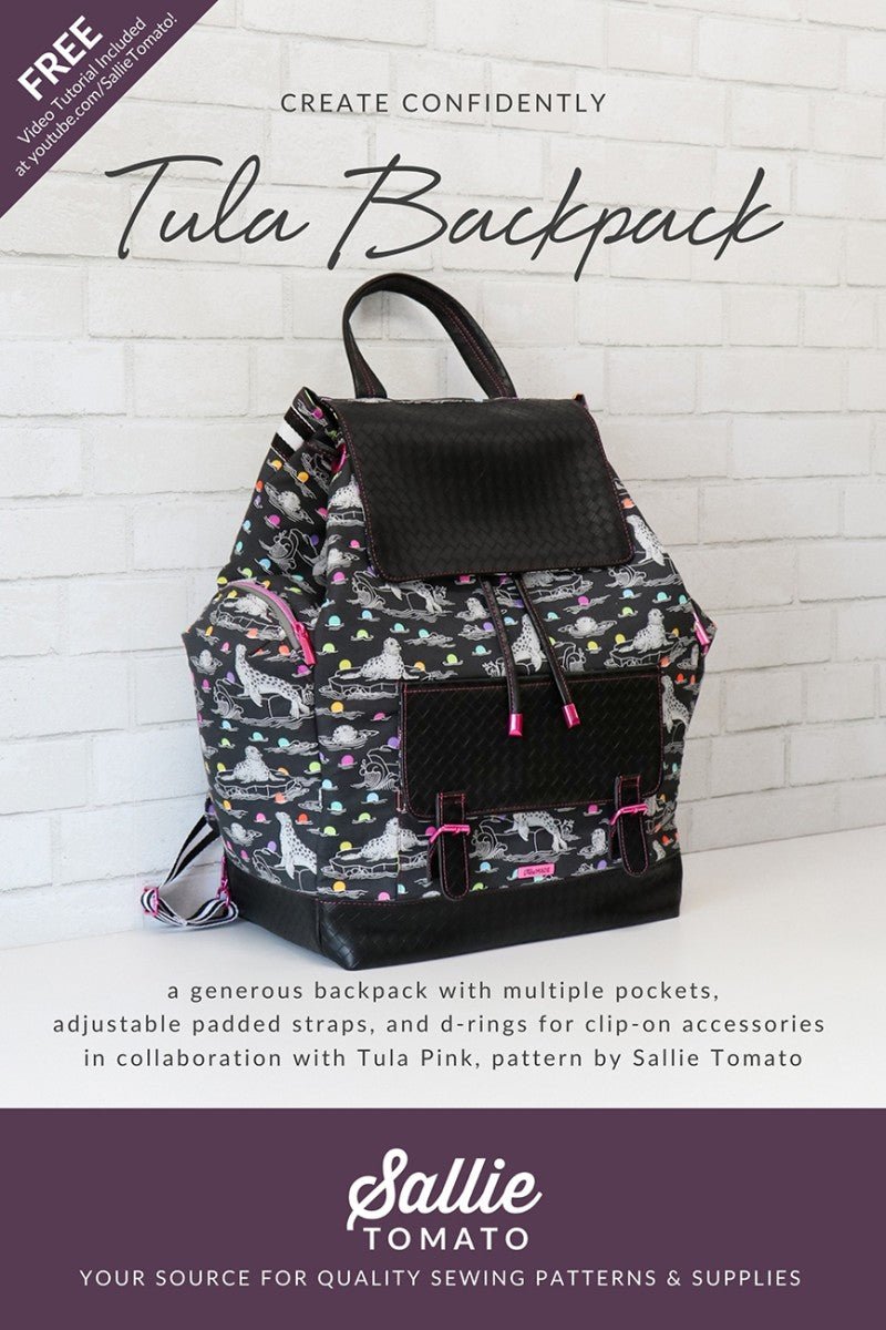 Tula Backpack Pattern - QuiltingJoyPDX