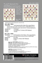Tulip Season quilt pattern by Robin Pickens, Layer Cake and Fat Quarter Friendly - QuiltingJoyPDX