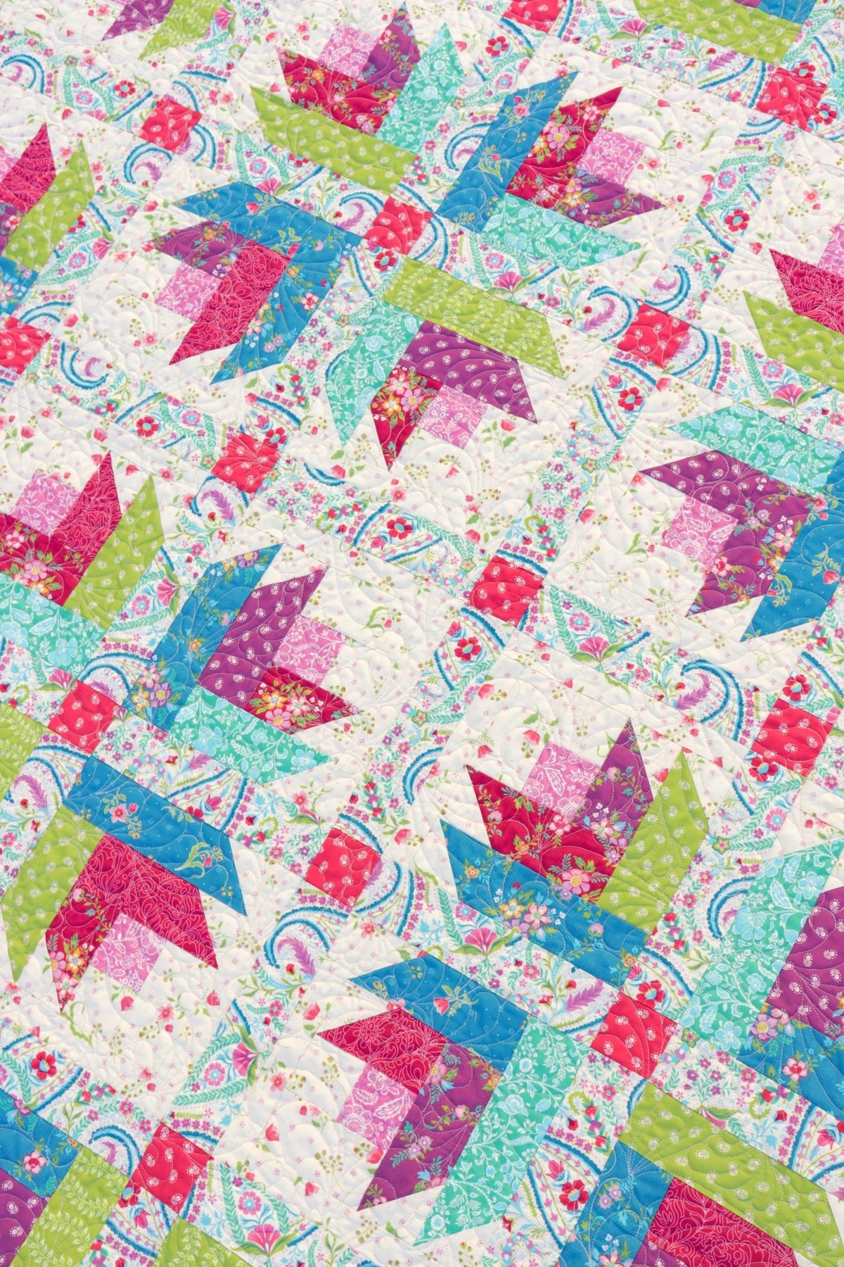 Tulip Trails Quilt Kit featuring Tilbury Garden by Crystal Manning for Moda - coming March 2027 - QuiltingJoyPDX