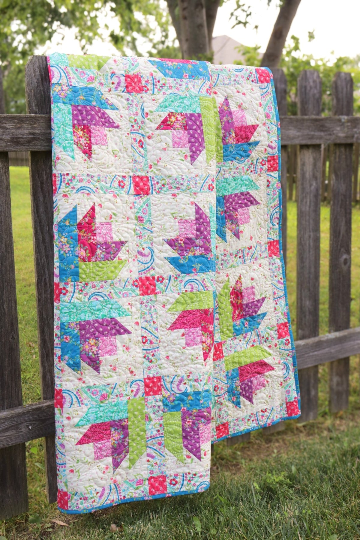 Tulip Trails Quilt Kit featuring Tilbury Garden by Crystal Manning for Moda - coming March 2027 - QuiltingJoyPDX