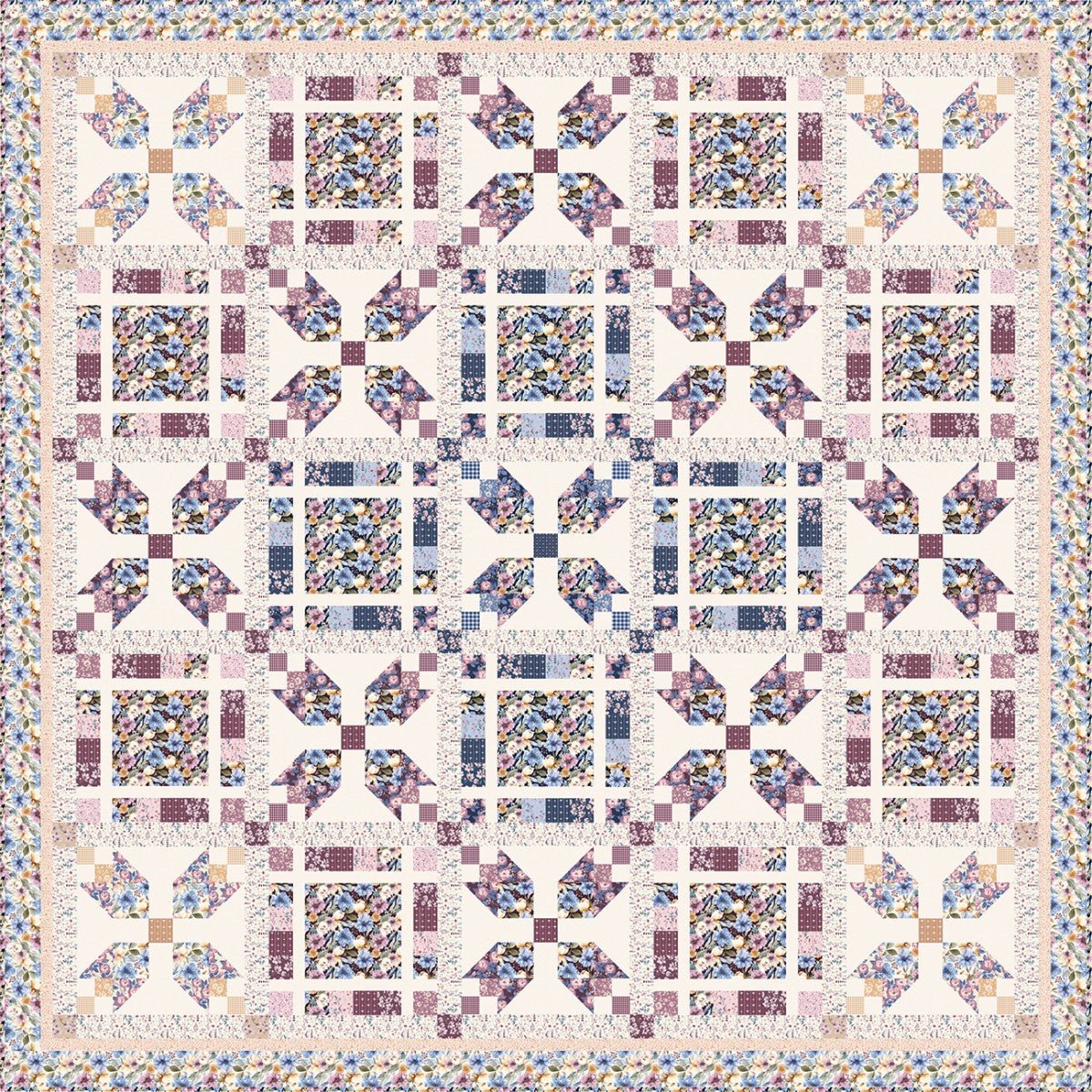 Twilight Tulips Quilt Kit coming March 2027 - QuiltingJoyPDX