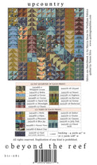 Upcountry Quilt Pattern from beyond the reef - 64.5" x 64.5" - QuiltingJoyPDX