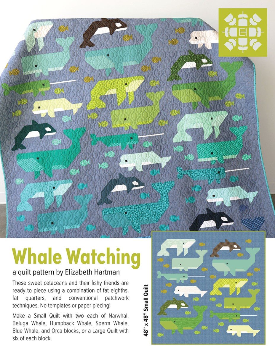 Whale Watching Quilt Pattern by Elizabeth Hartman - QuiltingJoyPDX