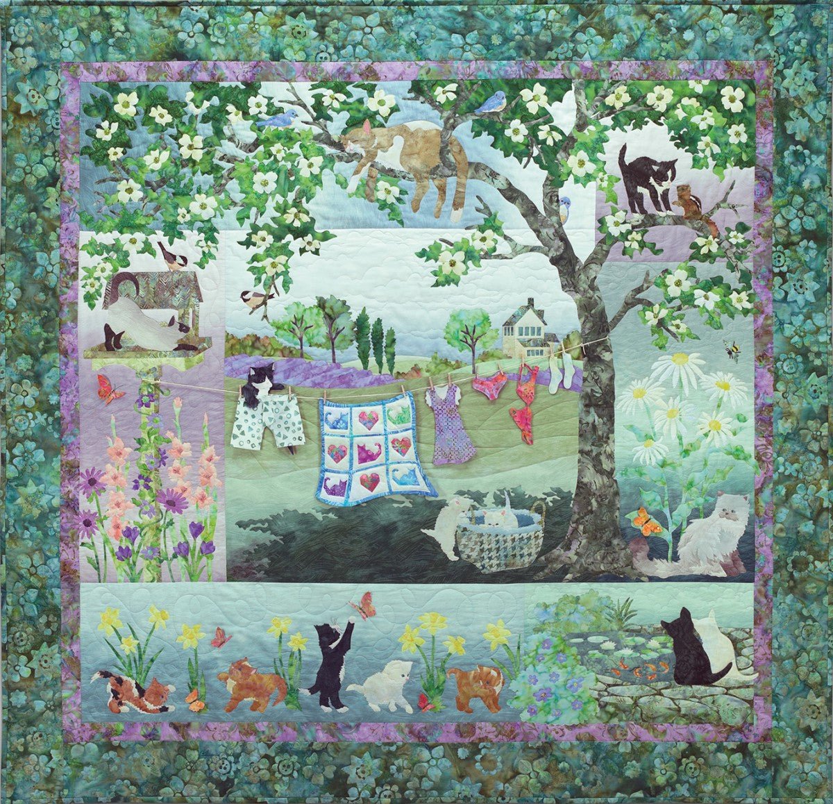 Wind in the Whiskers Quilt Kit by McKenna Ryan - QuiltingJoyPDX