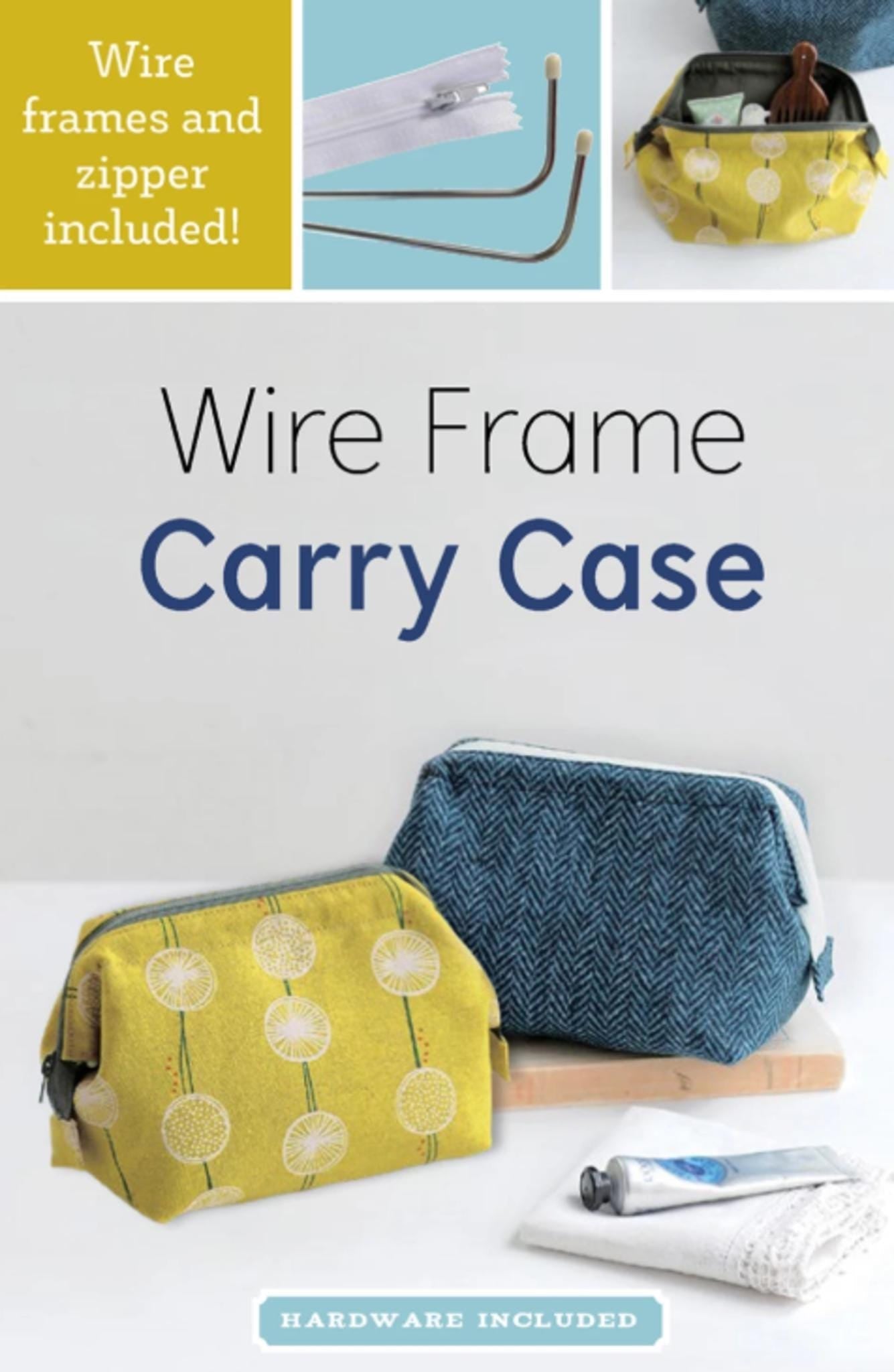 Wire Frame Carry Case from Zakka workshop - includes wire frame and zipper - QuiltingJoyPDX