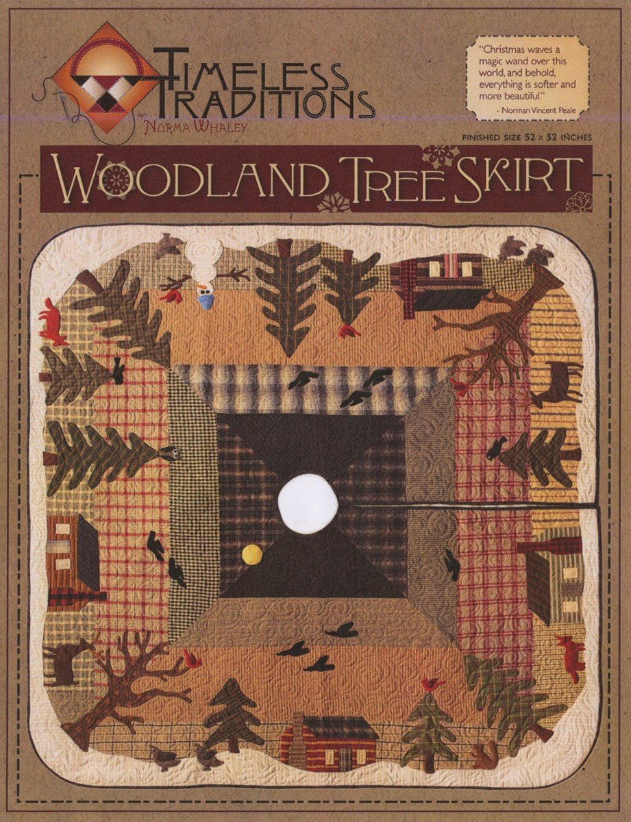 Woodland Tree Skirt - QuiltingJoyPDX