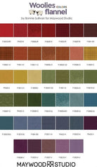 Woolies Flannel Colors Vol 2 Precuts - 2.5" strips (40) designed by Bonnie Sullivan - QuiltingJoyPDX